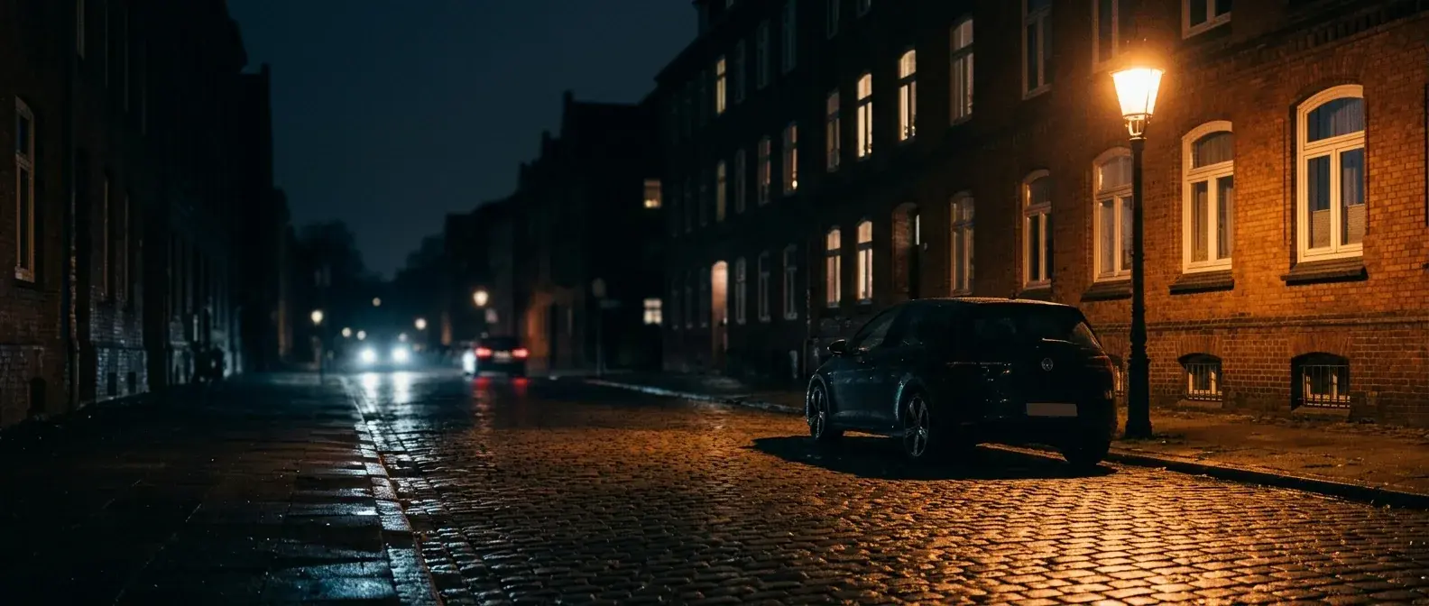 Hamburger Straße bei Nacht — 24/7 erreichbar im Schadensfall